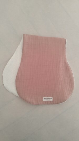 Toalla de lactancia muselina rosa